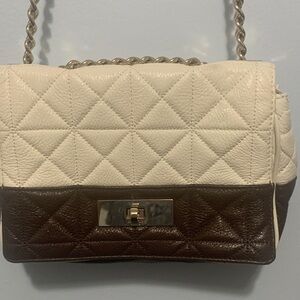 Kate Spade brown and cream handbag
